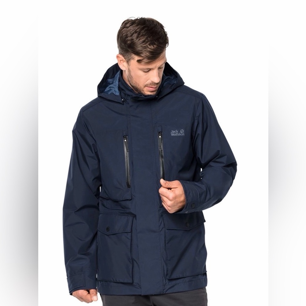 Jack Wolfskin Bridgeport Night Blue Jacket Men Large